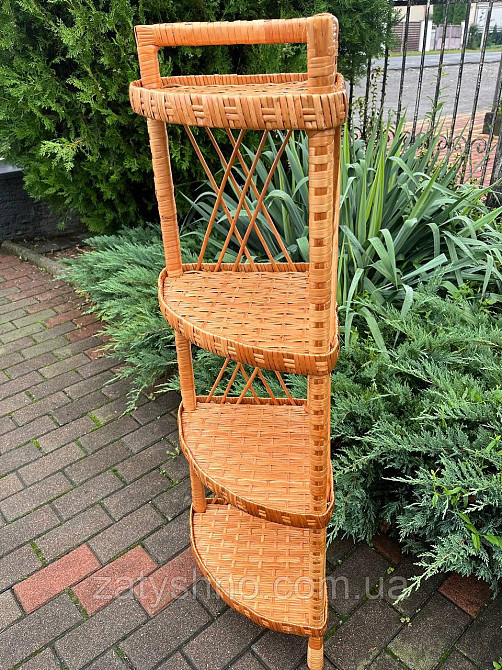 Етажерка плетена з лози Київ - фото 5