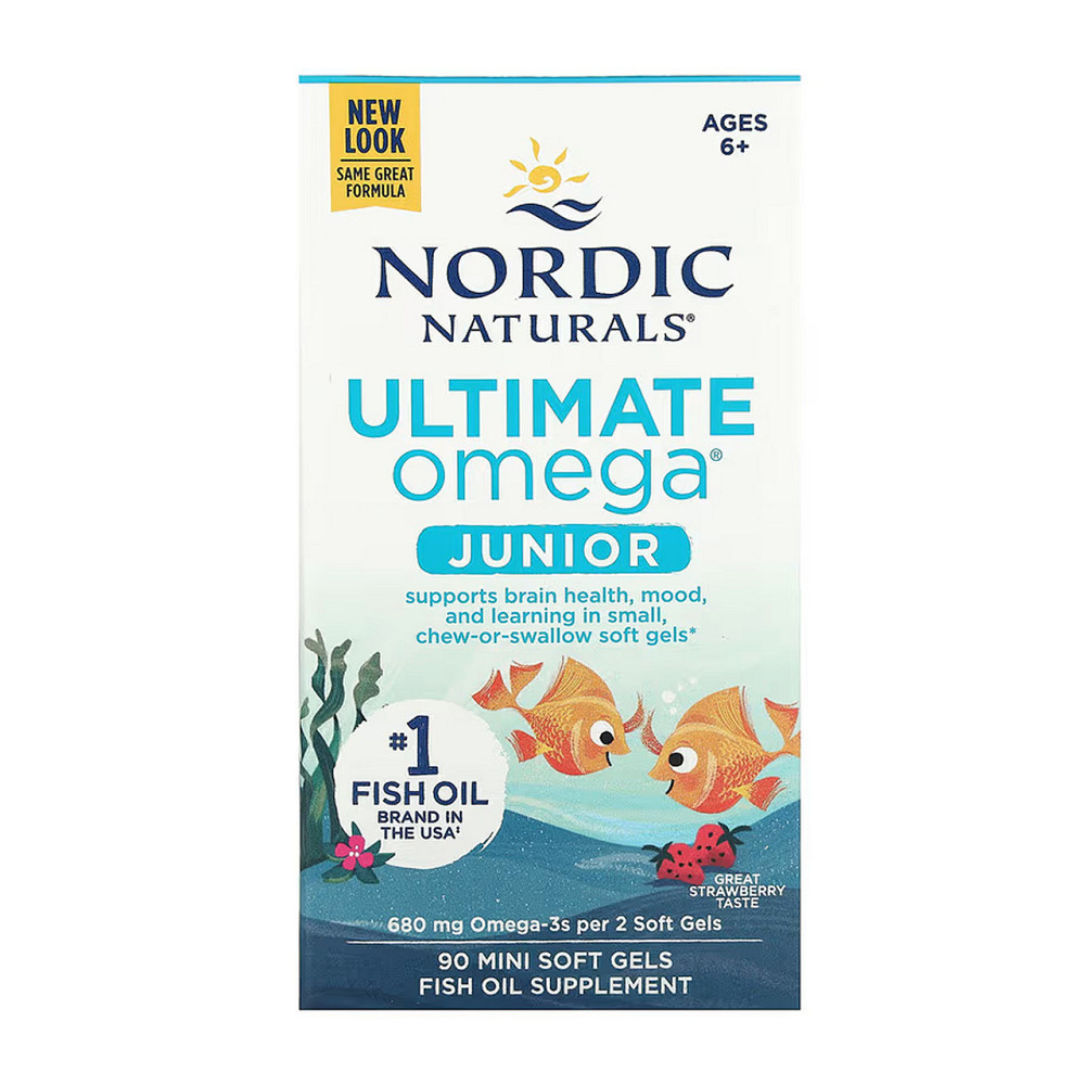 Омега для детей Nordic Naturals Ultimate Omega Junior 90 мини гел капс клубника Киев - изображение 2