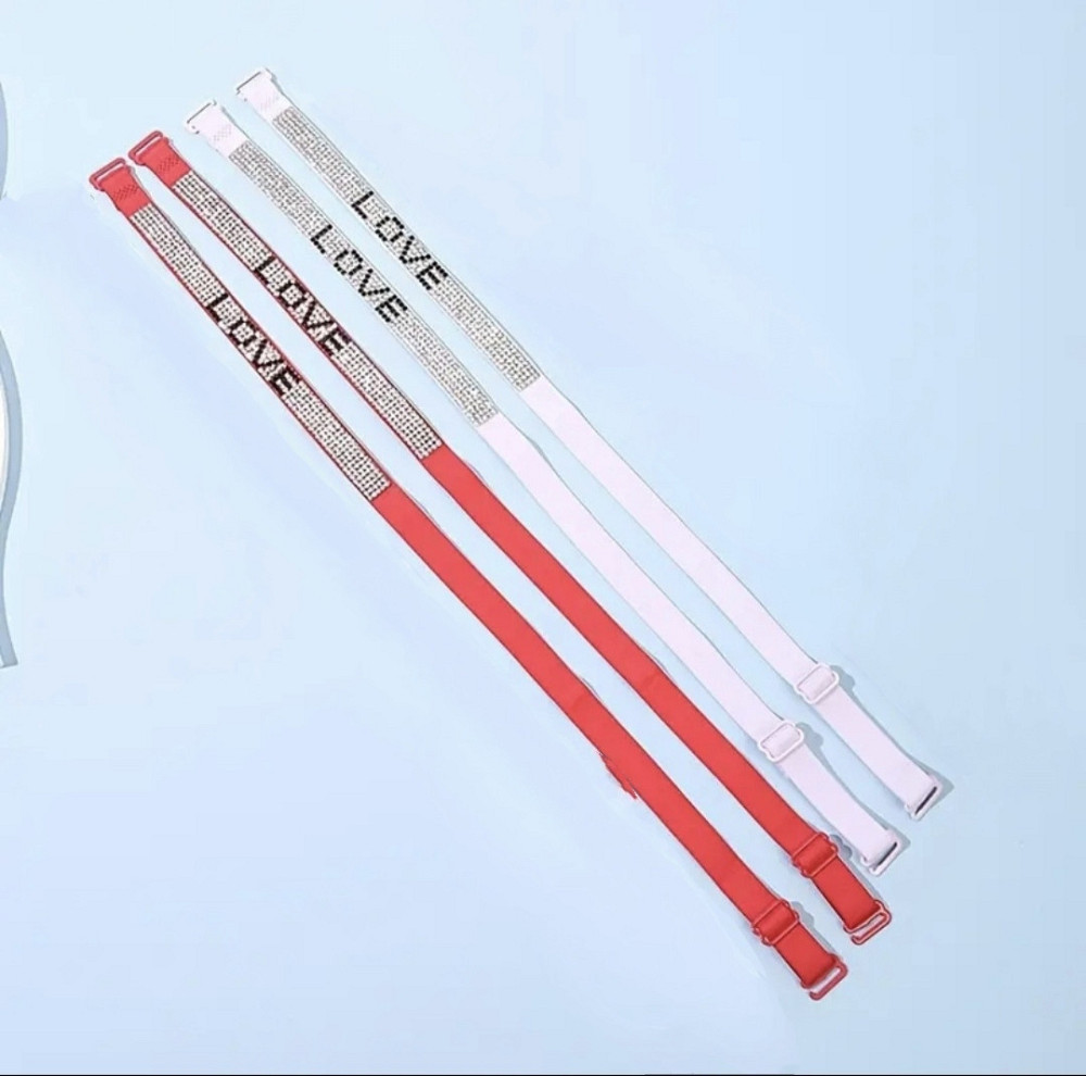 Бретельки з камінчиками Рожевий Смела - изображение 3