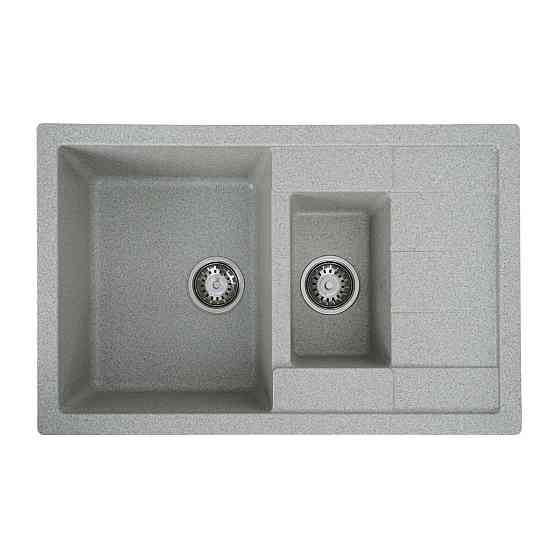Гранітна мийка для кухні VALESO TOSKANA 7850W матова Сіра Коломия