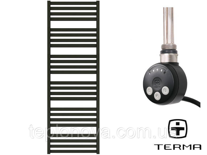 Електрична Рушникосушка Плоска Чорна 1460х500 Terma Marta Чернівці - фото 1