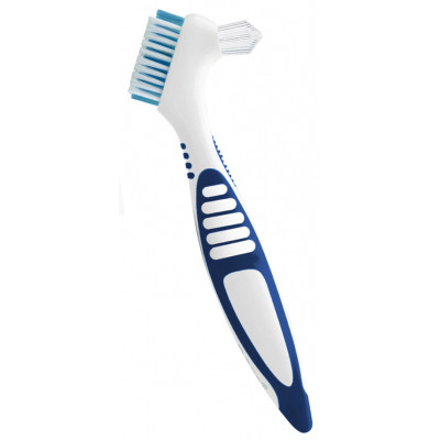 Зубная щетка Paro Swiss clinic denture brush для зубных протезов синяя (7610458009208-dark-blue) Винница - изображение 1