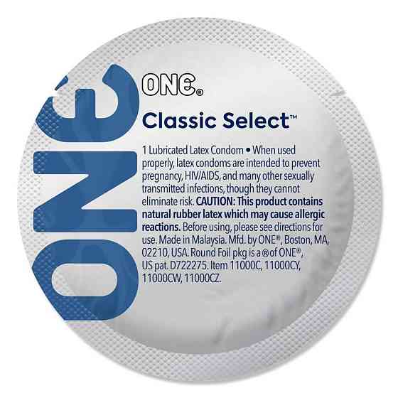 Набір презервативів ONE Classic Select Contest Collection, 100 шт, зі змазкою, паковання-тубус Sex Aura Київ
