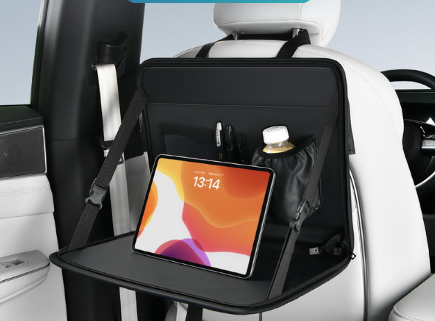 Столик - сумка автомобильный для ноутбука и на руль и спинку сиденья для планшета принятия пищи Черный Экокожа Кременчуг - изображение 4