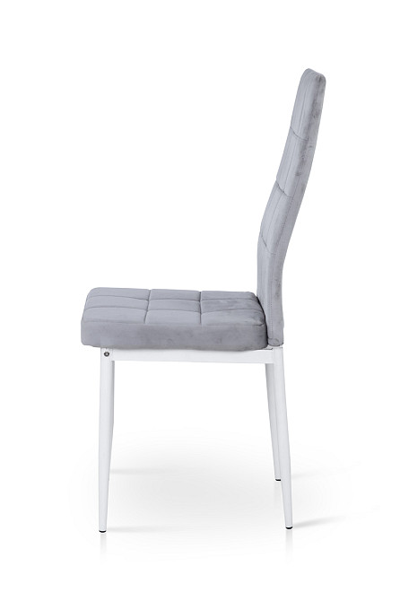 Стілець Айс, білий/велюр світло-сірий Киев - изображение 2