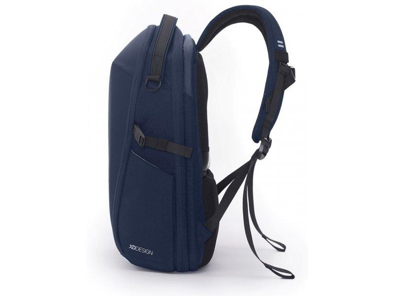 Рюкзак городской Bobby Bizz Business 18л-25л для ноутбука 16 дюймов с защитой от краж и порезов (Синий) Винница - изображение 2