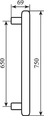 Ручка Colombo Wave MP 16 A мат.хром тян. Киев