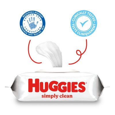 Дитячі вологі серветки Huggies Simply Clean 72 шт (5029053582238) Вінниця - фото 4