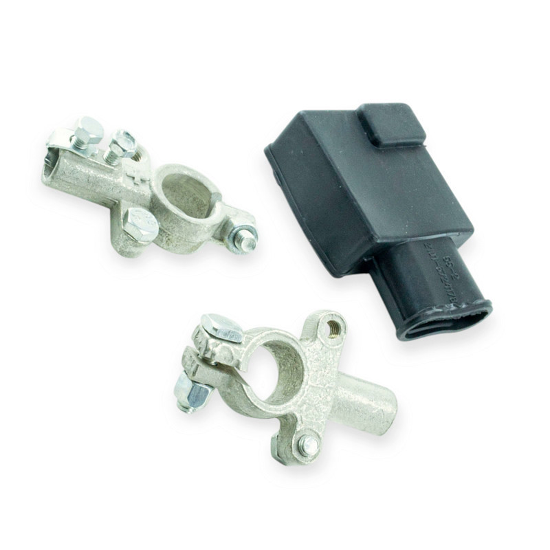 Клема грузовая (к-т) латунь н/о усилен. с чехлом луж.белая Мукачево - изображение 1