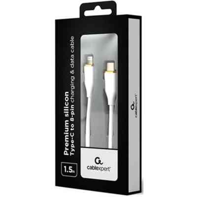 Дата кабель USB 2.0 AM to Lightning 1.5m 2.25A Cablexpert (CC-USB2S-CM8PM-1.5M-W) Винница