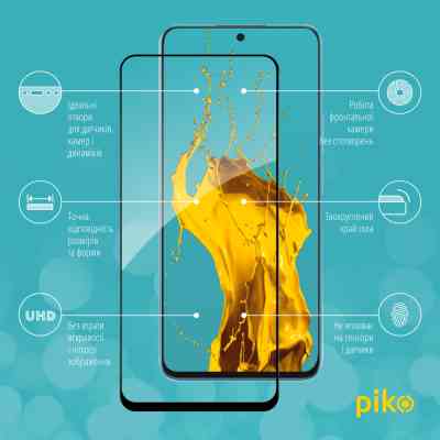 Стекло защитное Piko Full Glue Honor X8A Black (1283126591167) Винница
