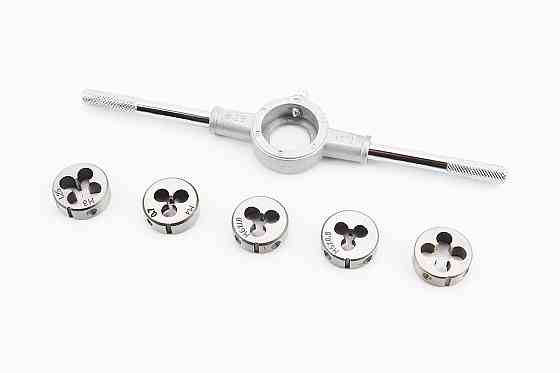 Набір плашок з тримачем d-M4/M5/M6/M8/M10 15-0406 Київ