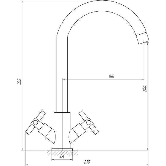 Змішувач для кухні Globus Lux DUKAT SD4-203 Луцк