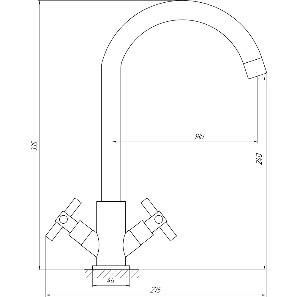 Змішувач для кухні Globus Lux DUKAT SD4-203 Луцк - изображение 4