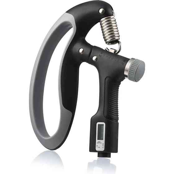 Еспандер кистьовий з лічильником PowerPlay PP-4403 з регульованим навантаженням 10-100 кг. Чорний Київ
