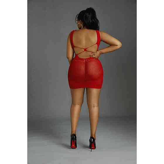 Сукня-бодістокінг Moonlight Plus Model 08 XL-XXXL Red Sex Aura Київ