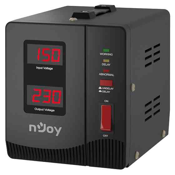 Стабілізатор NJOY Alvis 1000 (AVRL-10001AL-CS01B) AVR, 1 розетка Чорний Харків