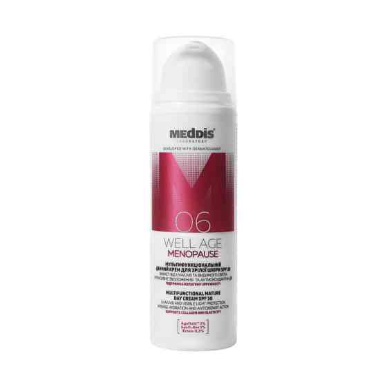 Мультифункциональный дневной крем для зрелой кожи SPF 30 Well Age Menopause Meddis 50 мл Киев