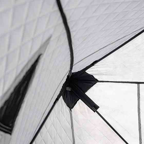 Намет зимовий утеплений "куб" (3-місний 210х210х210), Зимовий намет для рибалки туризму кемпінгу та подорожей Сірий LU-BD18G Київ