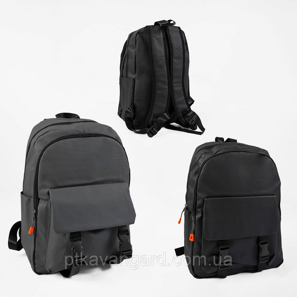 Городской рюкзак мужской (2 отделения, 3 кармана, размеры 29х14х40 см, на молнии, 2 цвета) Хмельницкий - изображение 2