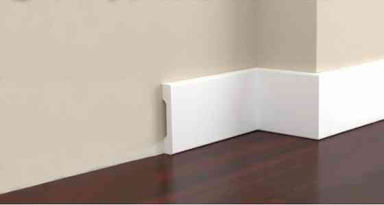 Плинтус под покраску из дюрополимера Элегант LPC - 37 (2 м.п.) 70х12мм Днепр