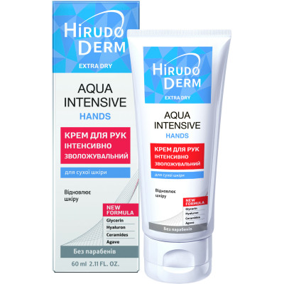 Крем для рук Біокон Hirudo Derm Extra Dry Aqua Intensive Hand Интенсивно увлажняющий 60 мл (4820008319050) Винница - изображение 1