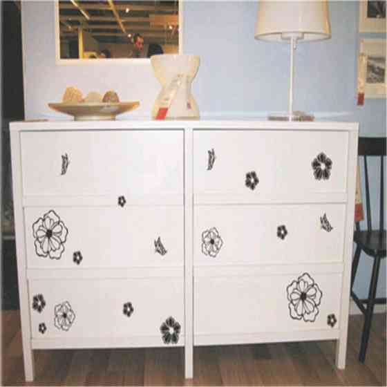 Наклейки на меблі 30 на 30 см чорний Київ