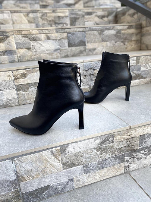 Crisma Черевики жіночі CRISMA чорні шкіра лакована каблук 8 см висота 10 см (0174B/8057/8045) Коломыя - изображение 6