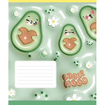 Зошит Школярик Buble mood 12 аркушів коса лінія (012-3544C) Вінниця - фото 3