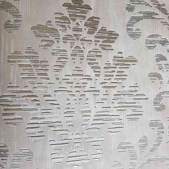 Шпалери флізелінові еко Galerie Metallic FX 0,53Х10 англійські вензелі завитки золотом структурних на бежевому Київ