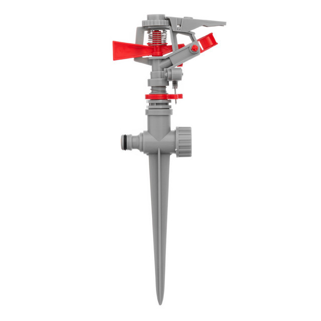 Дощувач пульсаційний на кілку, з повною або частковою зоною поливу до 12 м, матеріали: PP, ABS INTERTOOL GE-0051 Київ - фото 1