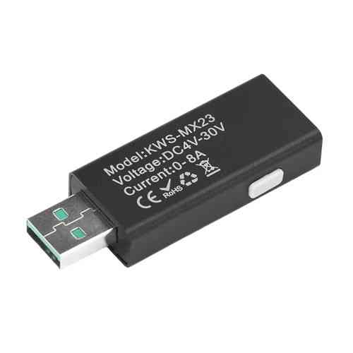 USB тестер KWS-MX23 4–30В 0–8А для вимірювання струму, напруги, потужності та енергії, вольтметр Київ