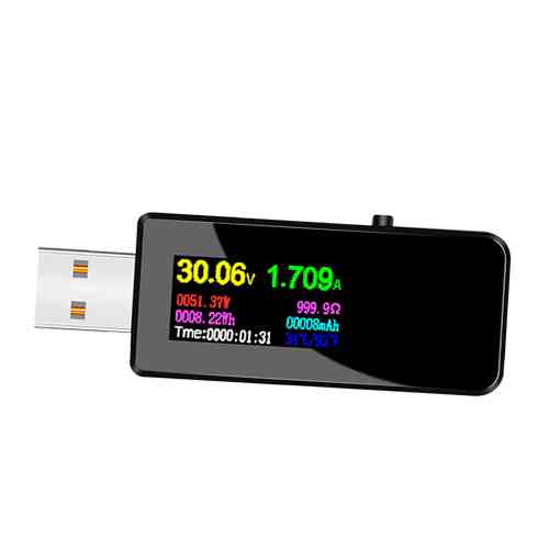 USB тестер 13в1 тока напряжения емкости мАч Вт Втч D+ D- Atorch U96P Винница
