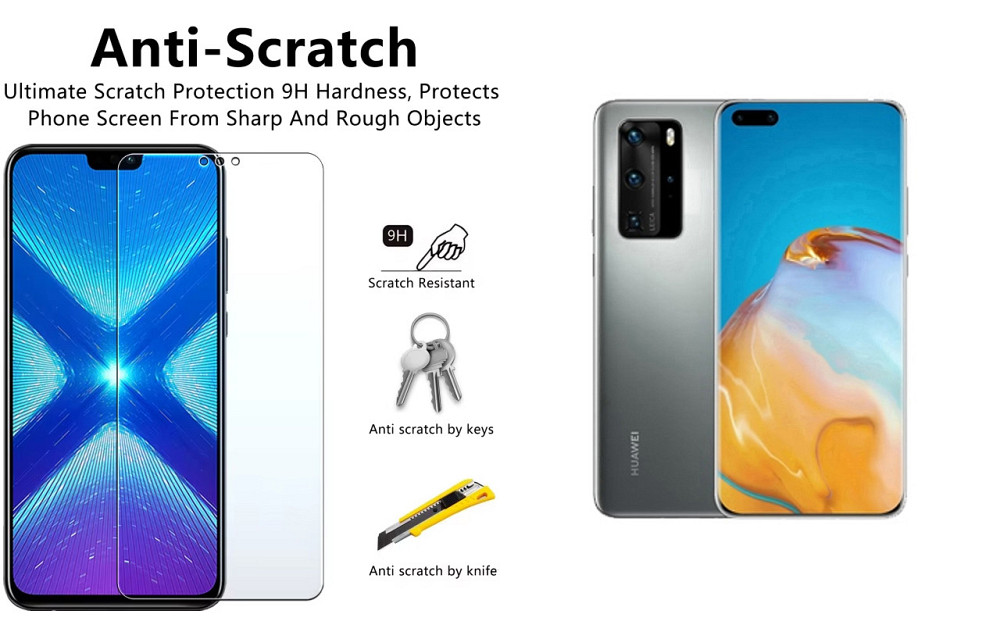 Защитное стекло NeoGlass для Huawei P40 Pro – ультрапрозрачное и устойчивое Киев - изображение 1