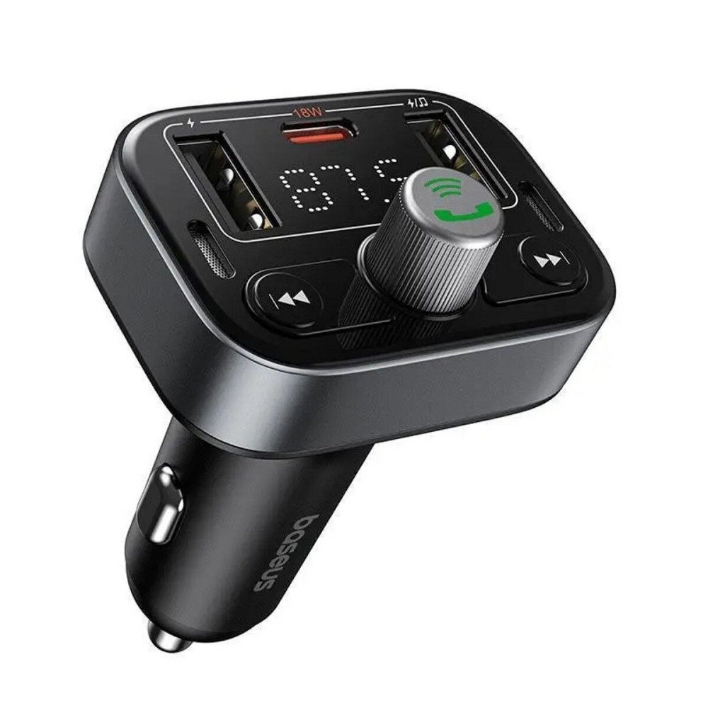 АЗП з FM-модулятором Baseus S-09 Pro Series Car FM Transmitter Cluster Black (C10762200113-00) Киев - изображение 4
