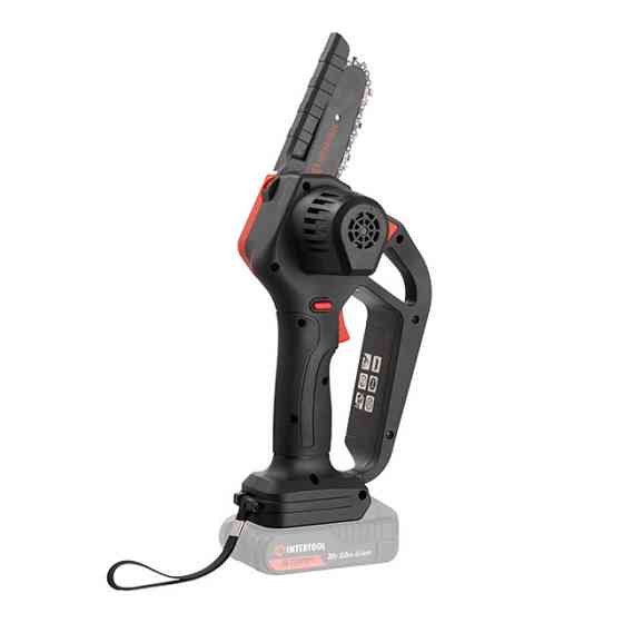 Мини-пила аккумуляторная INTERTOOL WT-9110, 20 В, шина 10 см, 4 м/с, без ЗУ и АКБ, STORM - обрезка без хлопот Львов