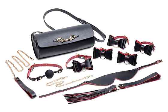 Набір БДСМ з дорожньою сумкою Master Series: Bow — Luxury BDSM Set With Travel Bag, 11 предметів Sex Aura Київ