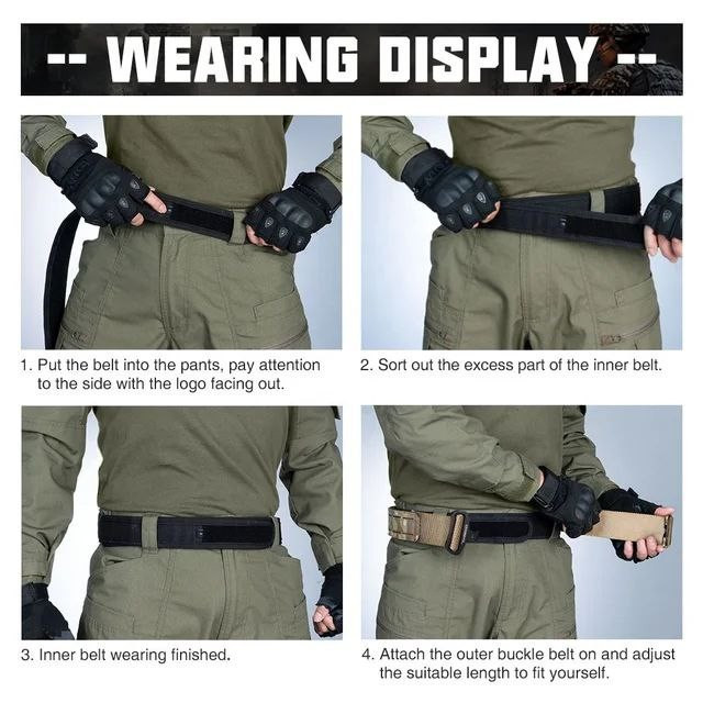 Армійський ремінь Idogear із системою Molle та внутрішнім ременем Койот, L Вінниця - фото 5