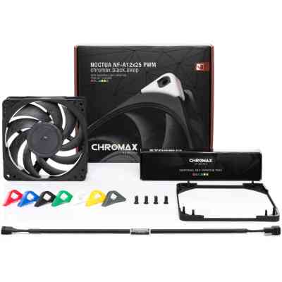 Кулер до корпусу Noctua REDUX (NF-A12x25 PWM CHROMAX. BLACK. SWAP) Вінниця