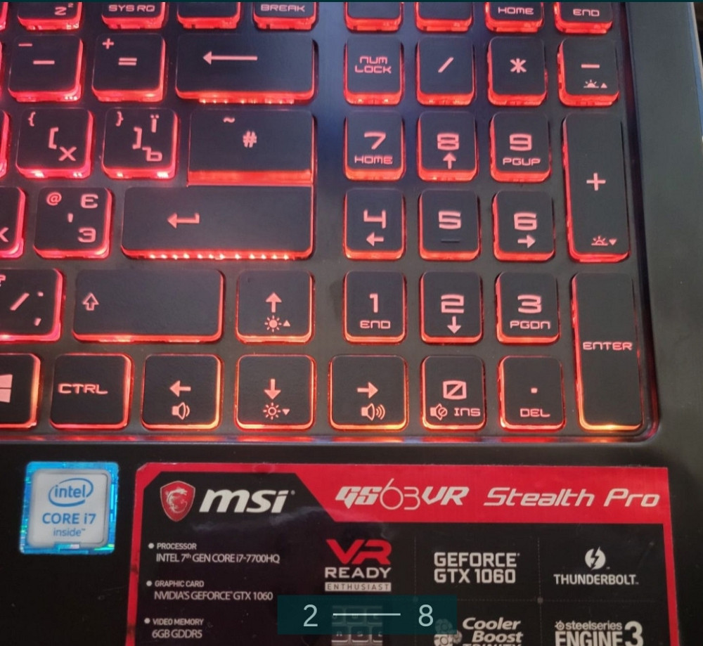 Ноутбук MSI gs63vr Stealth Pro Харків - фото 7
