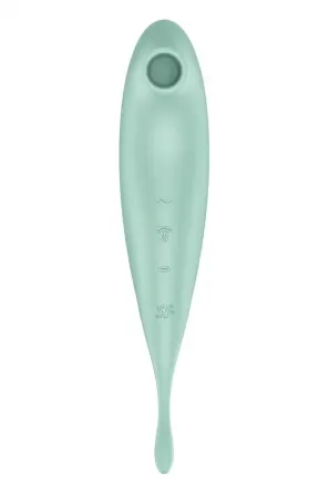 Смарт-вибратор для клитора с вакуумной стимуляцией Satisfyer Twirling Pro+ Mint Львов