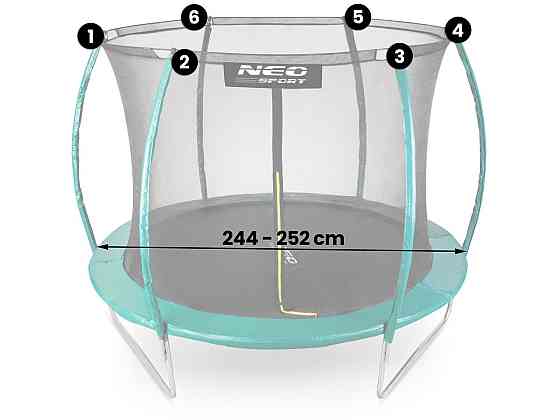 Внутрішня сітка для батута Neo-Sport 252 см 8 футів Київ