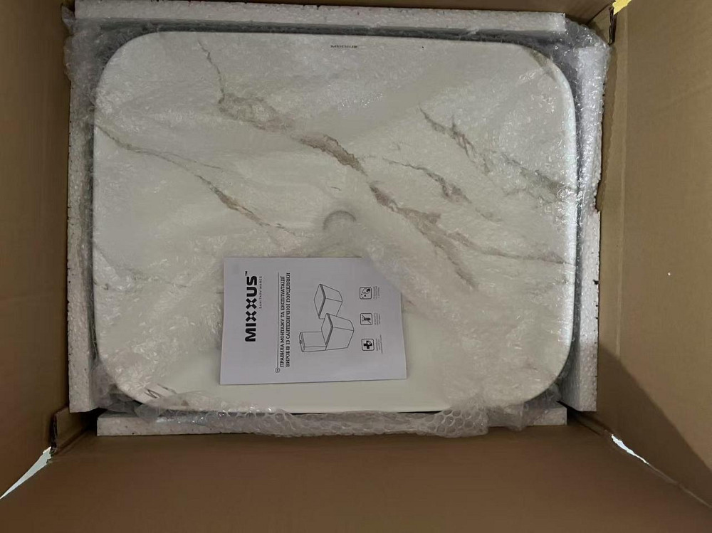 Раковина накладна MIXXUS PREMIUM DIVERSE-0110 MARBLE-BLACK 500х390х130mm   ( MP6517 ) 23922 Харьков - изображение 6