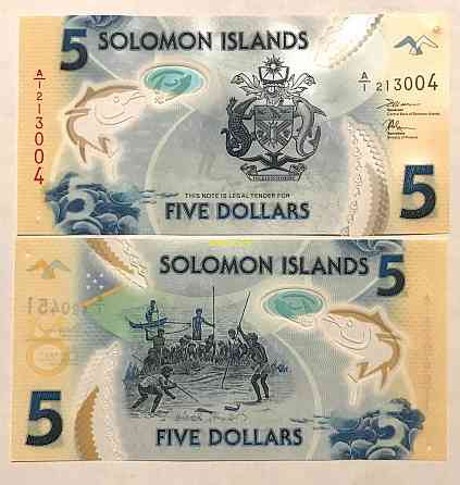 Соломонові острови - Соломоны - Solomon Islands 2019 - 5 dollars - Pick NEW UNC Polymer Полтава