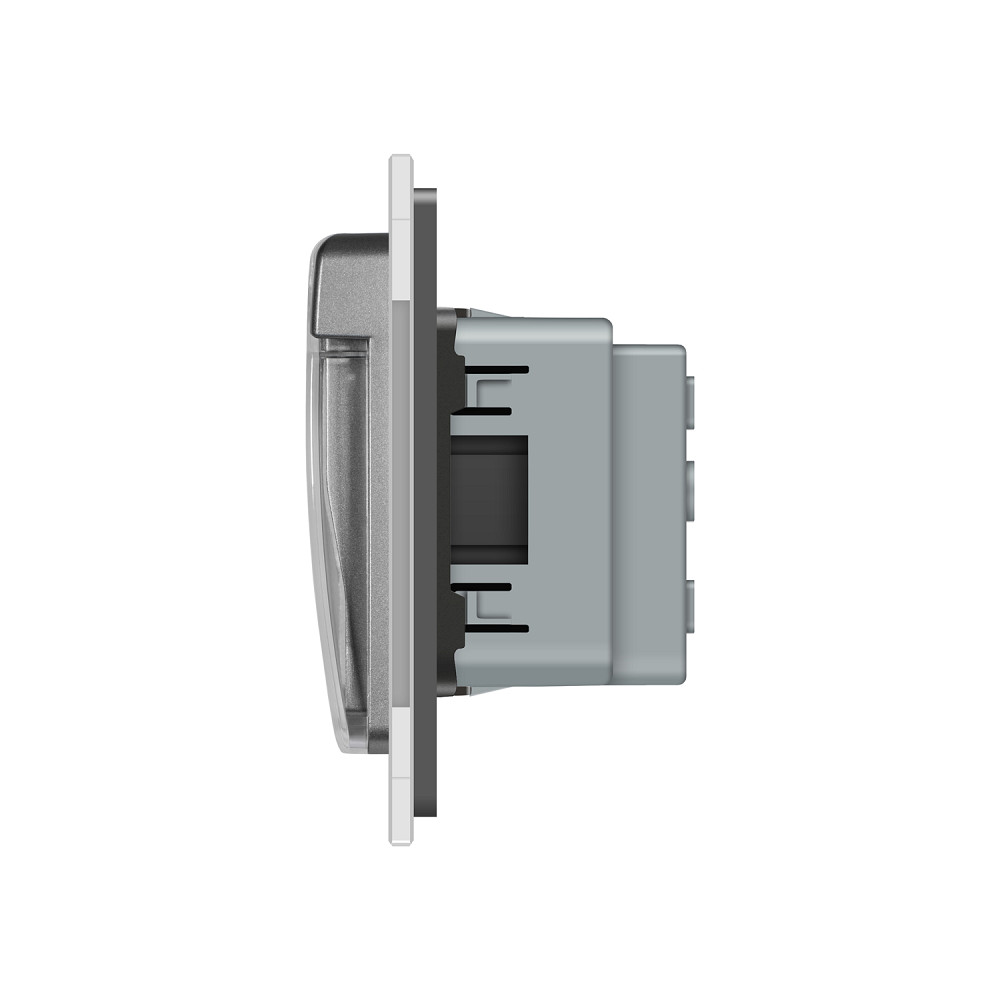 LIVOLO Потрійна електрична розетка вологозахисна з кришкою IP44 з заземленням, LIVOLO, сіра, ск Коломия - фото 9