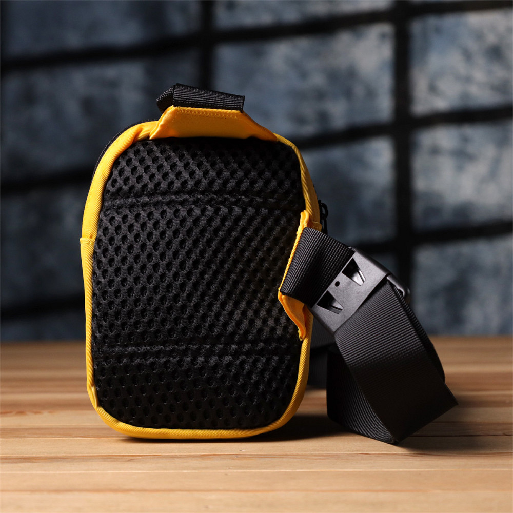 Слінг сумка для подорожей із якісного текстилю Vintage sale_15155 Жовтий Київ - фото 8