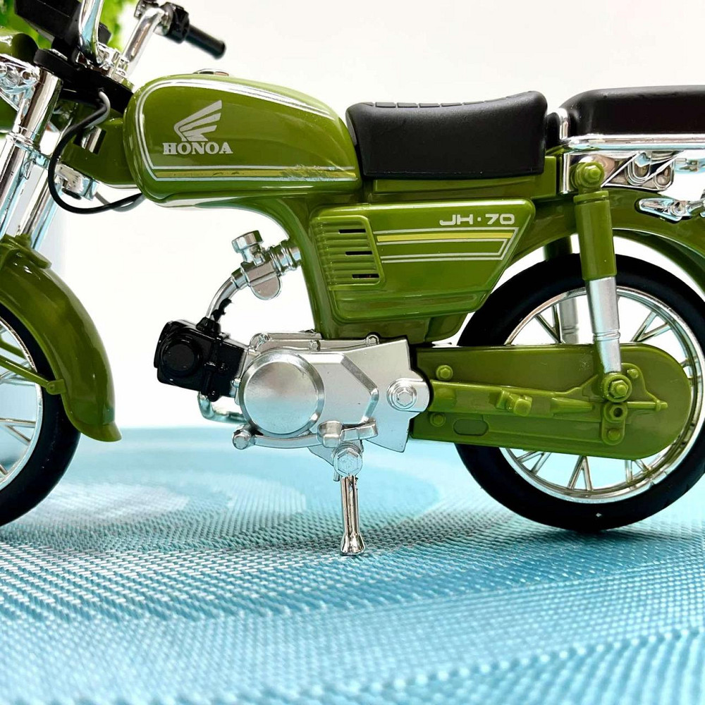 Мотоцикл металопластиковий звуки підсвічування гумові амортизація елементи 1:12 Зелений (BG 68-765) Чернігів - фото 5