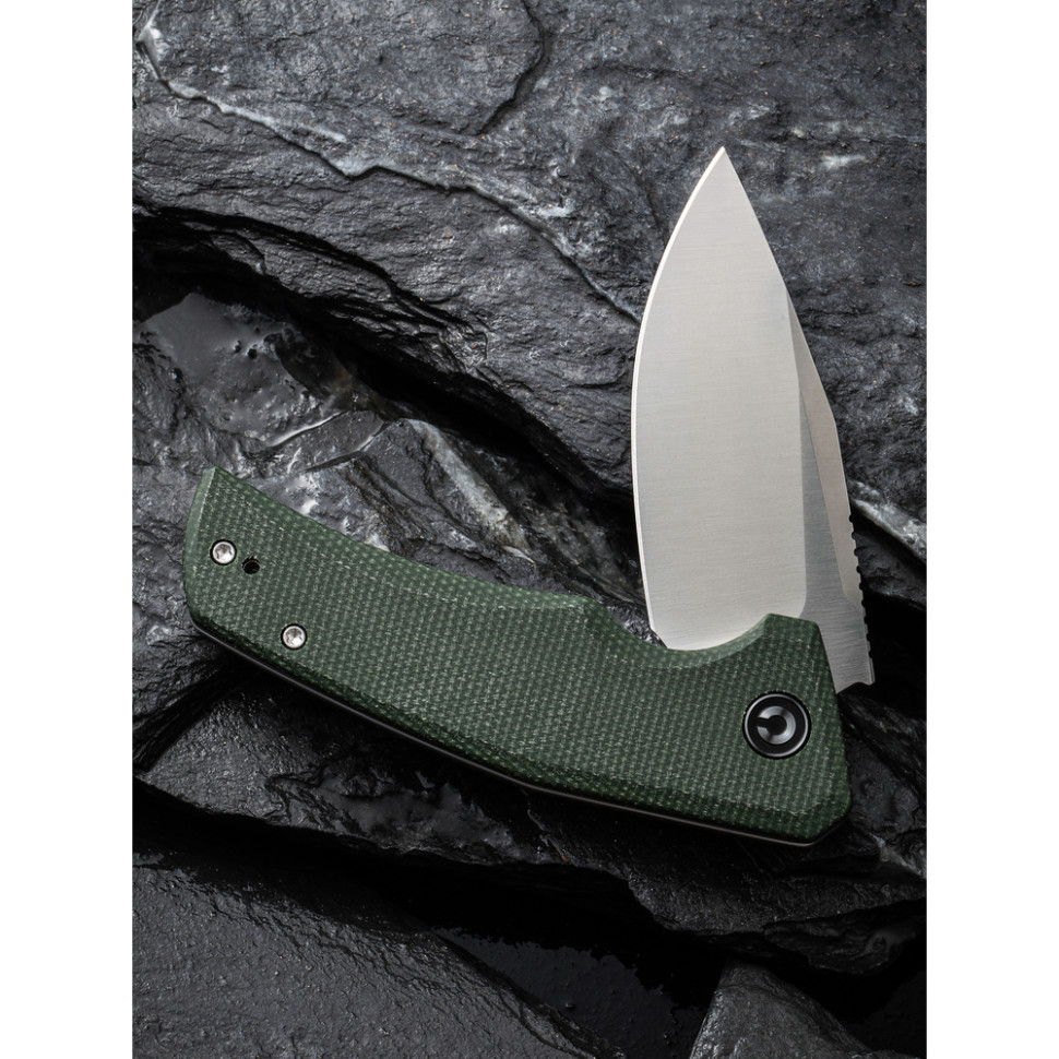 Ніж складаний кишеньковий Civivi Regulatron, (7.6 см) Nitro-V / Micarta темно-зелений Київ - фото 12