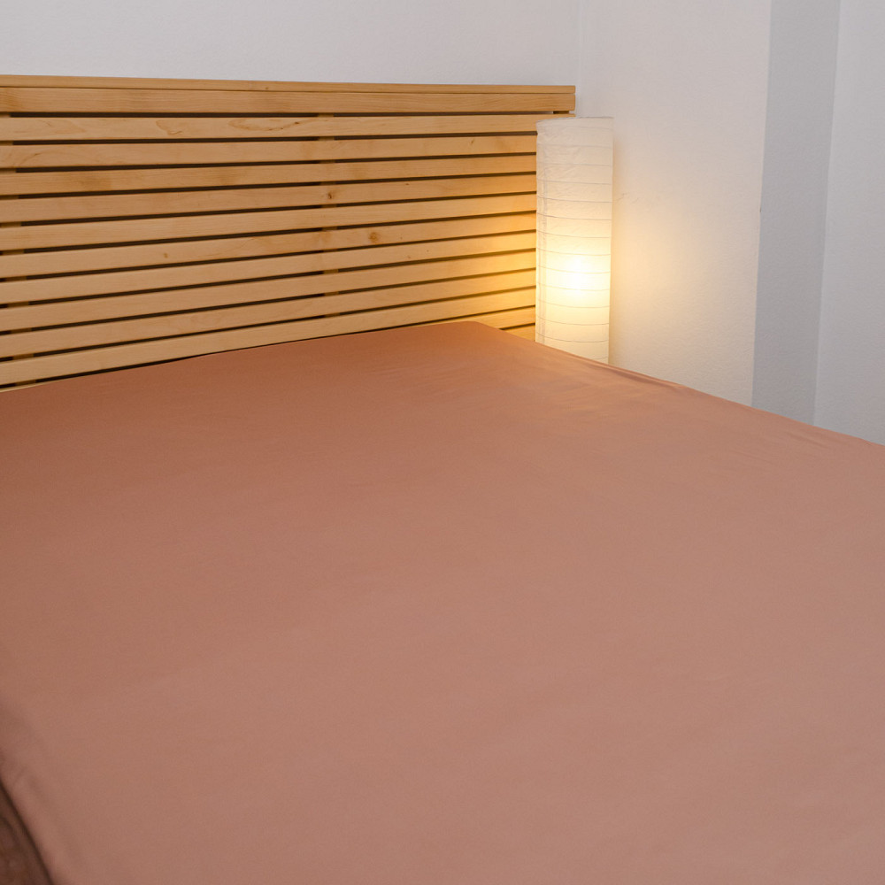 Простирадло на резинці двоспальне сатин 100% бавовна 160х200х25см 125г/м2 (Фраппе) Суми - фото 6