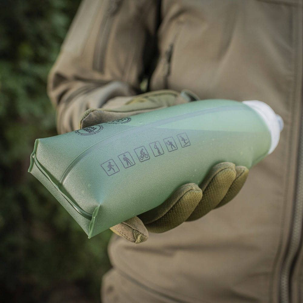 Туристическая складная Бутылка для напитков 500 мл M-Tac (MTC-WB500) Olive Нововолынск - изображение 10